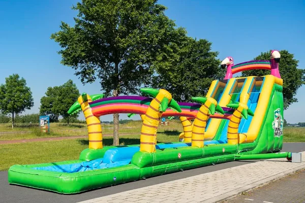 activites hiver aquatiques activites eau flamingo double slide aquatique professionnel