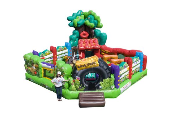 structure gonflable bebe jardin enchante