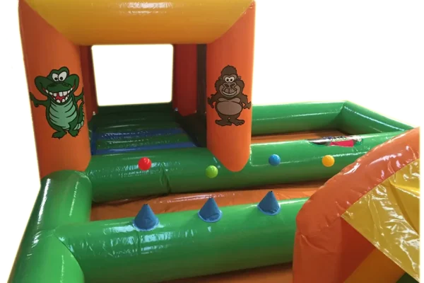 structure gonflables baby parc orange vert anniversaire