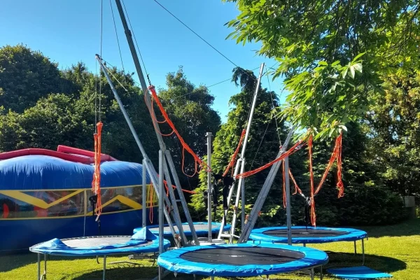 trampolines grimpes trampolines elastique 4 pistes professionnel